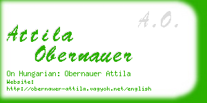 attila obernauer business card